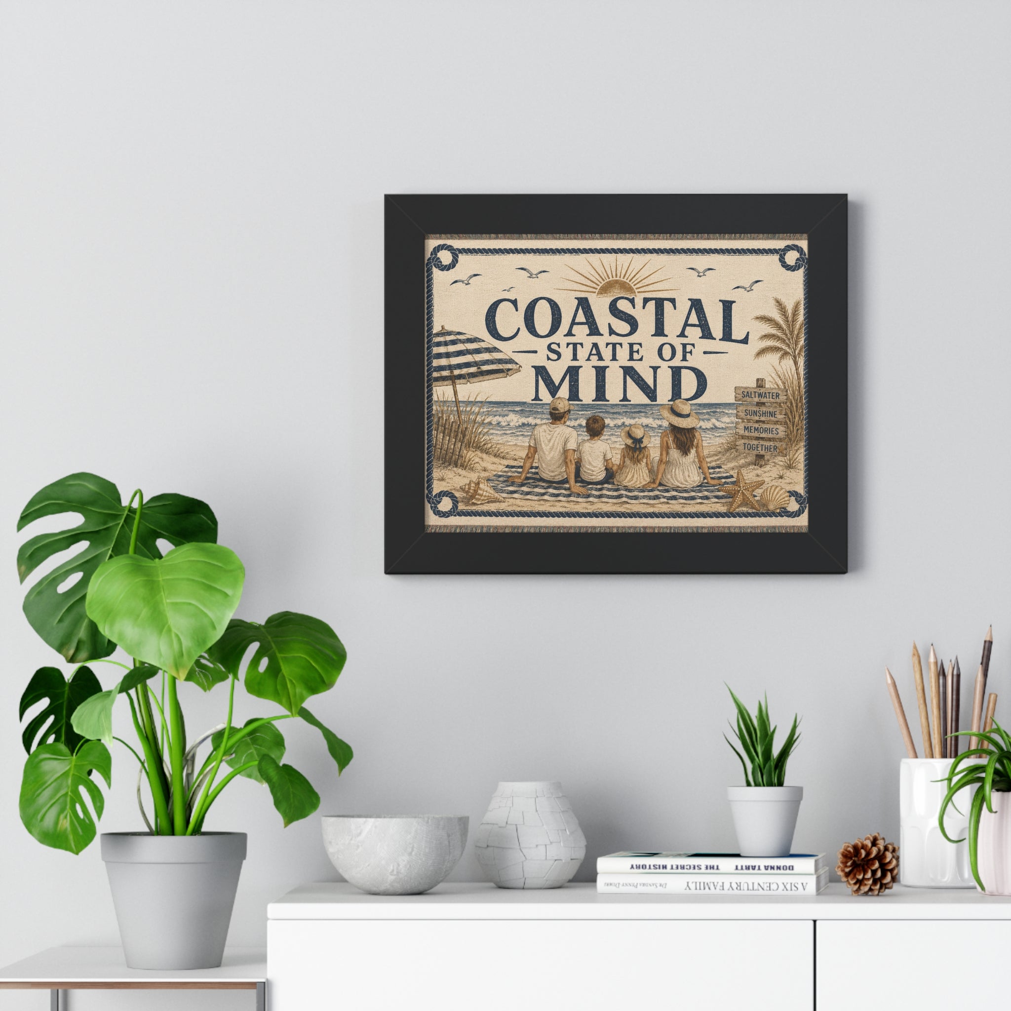 Coastal State of Mind Framed Poster