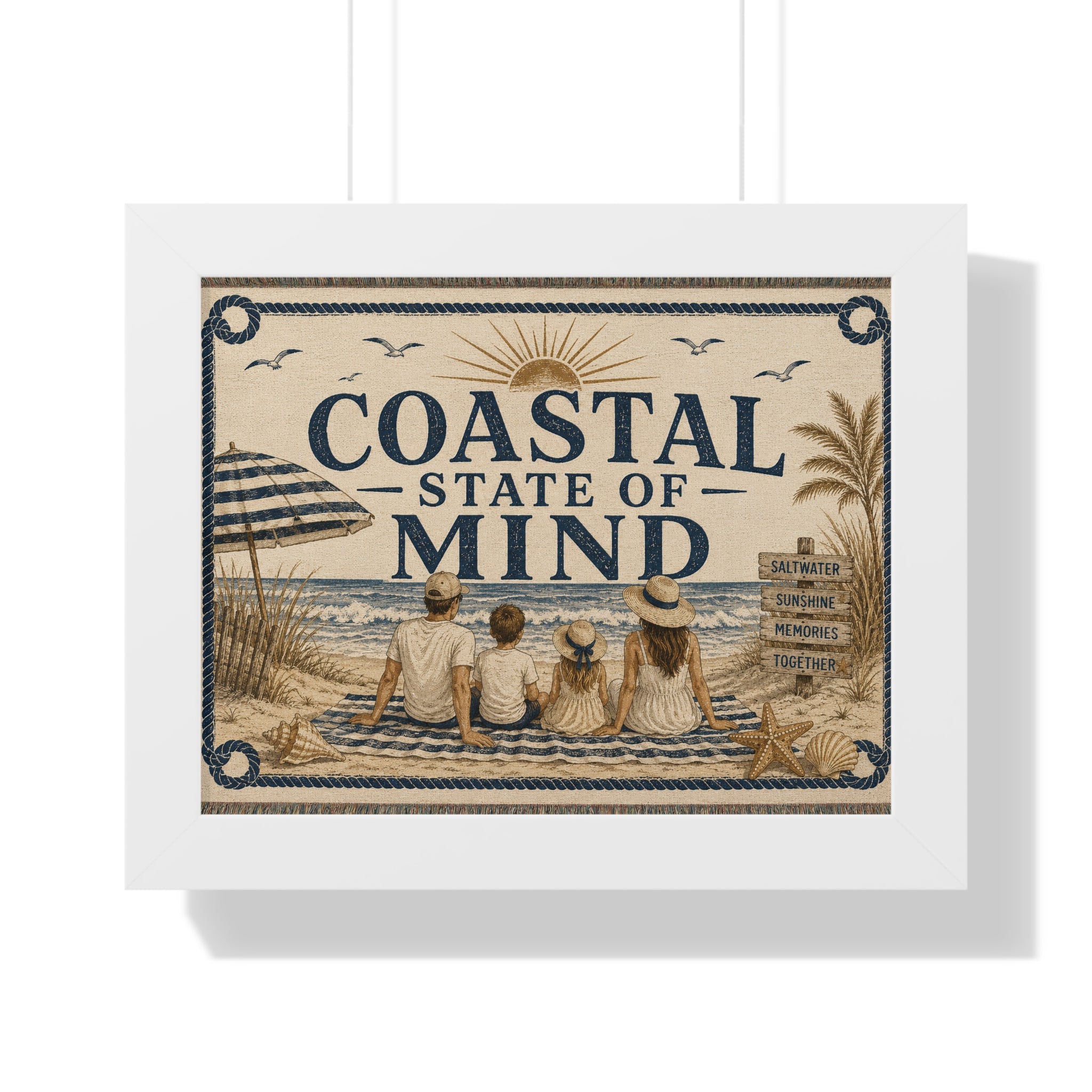 Coastal State of Mind Framed Poster
