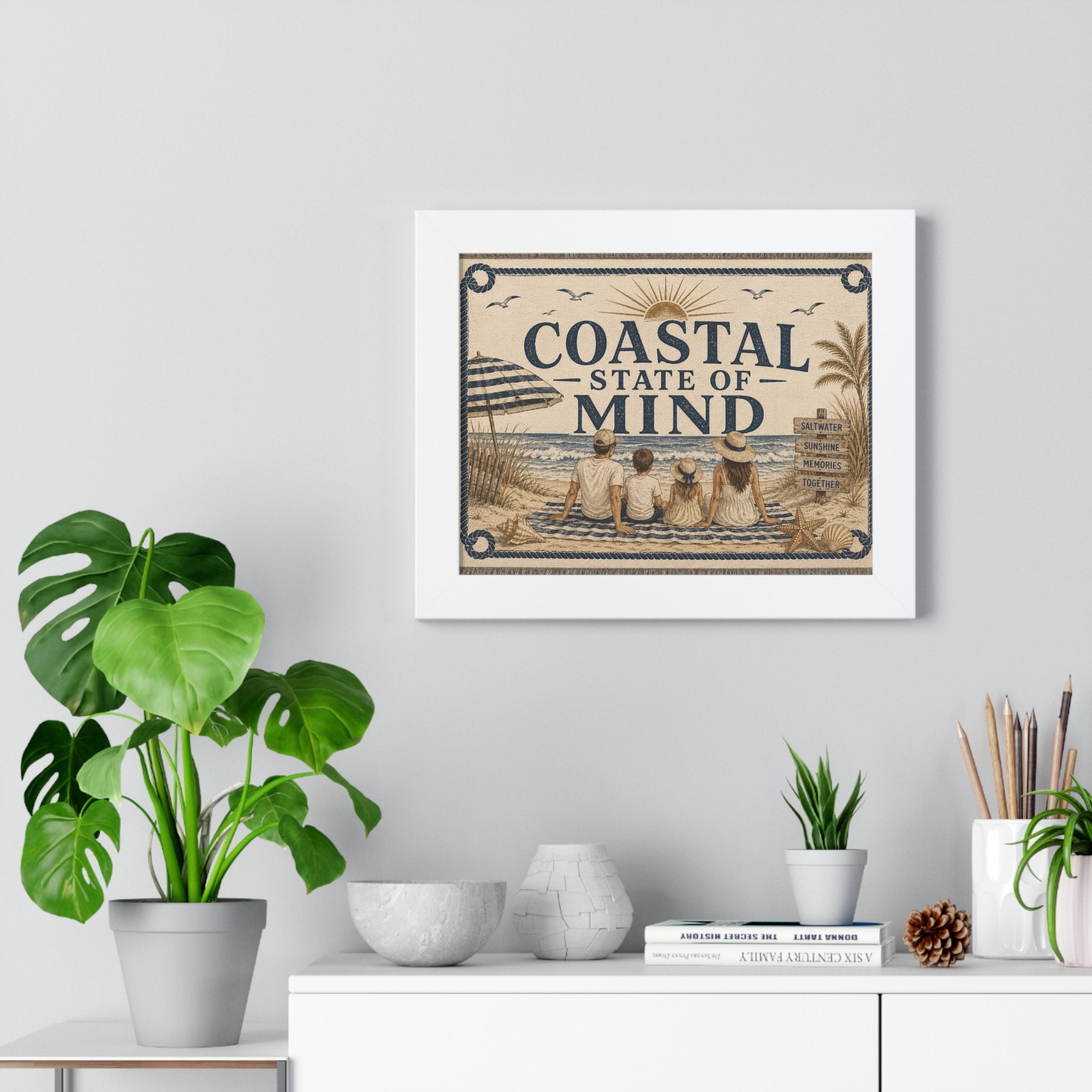 Coastal State of Mind Framed Poster