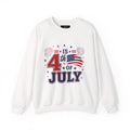 4th of July Sweatshirt - Patriotic American Flag Fireworks Crewneck