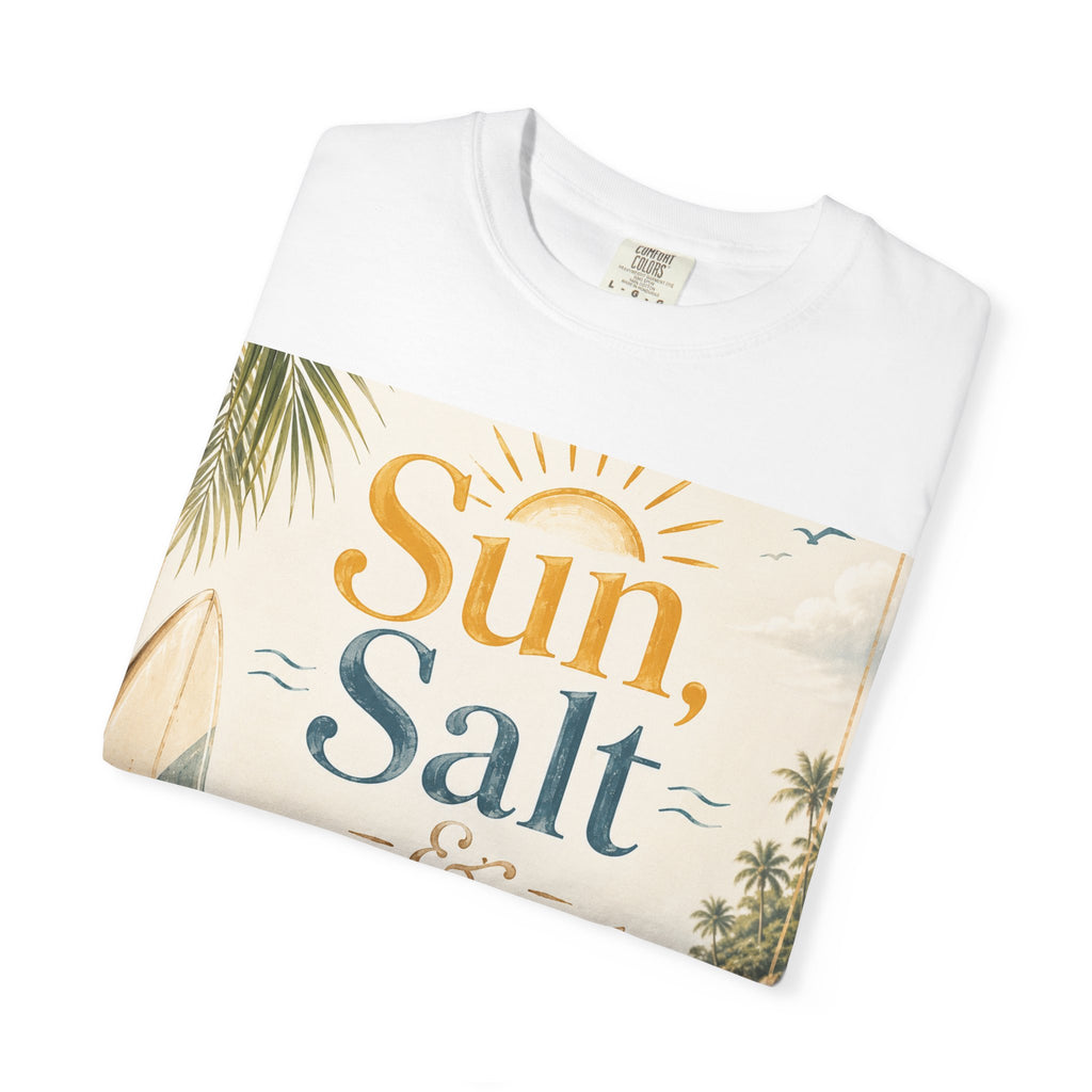 Sun, Salt & Sand Beach T-Shirt — Vintage Coastal Vacation Tee