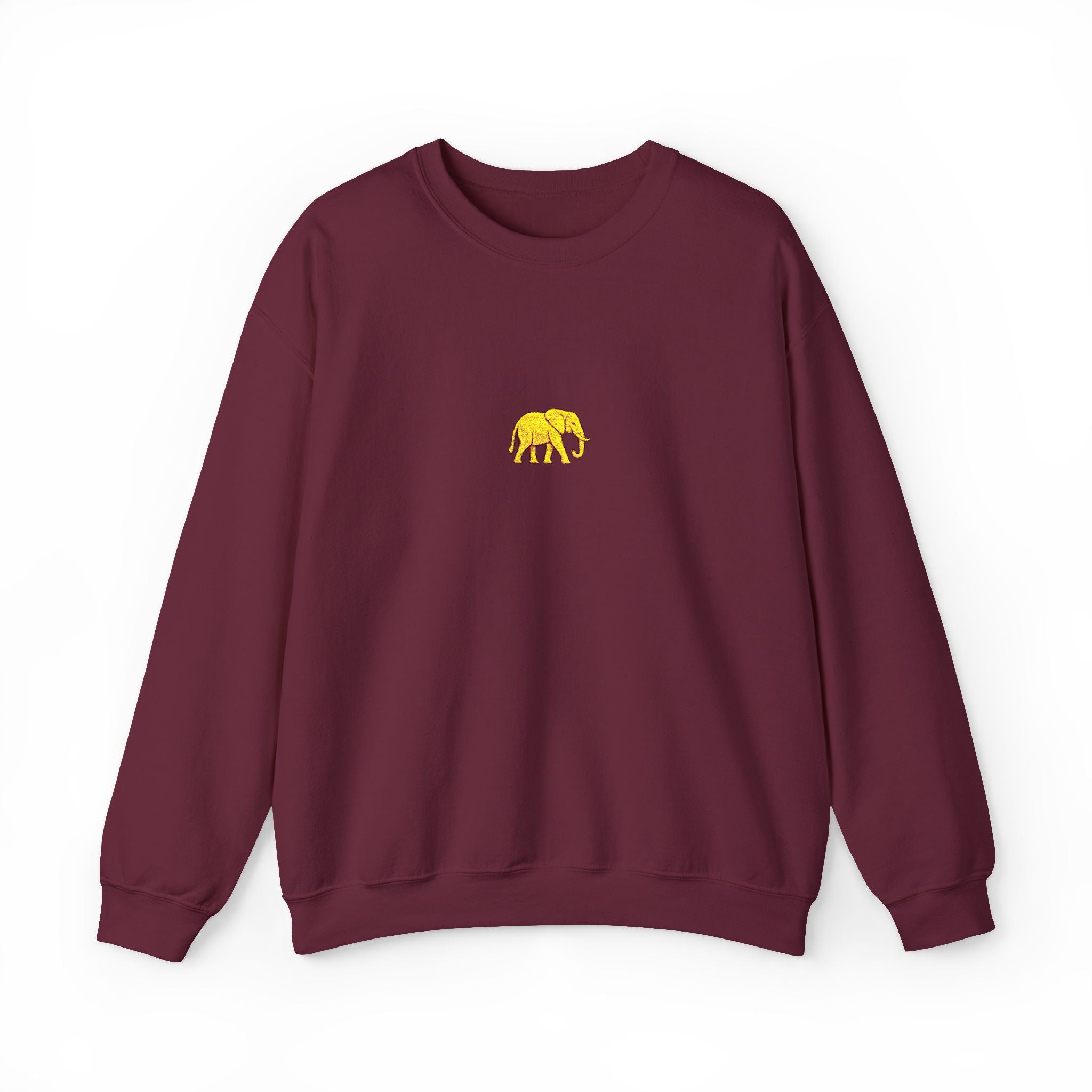 Elephant Embroidery Crewneck Sweatshirt