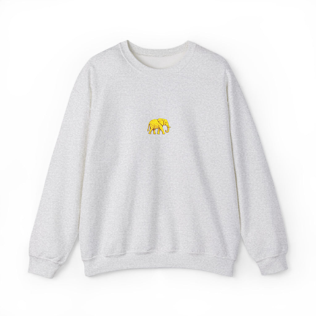 Elephant Embroidery Crewneck Sweatshirt