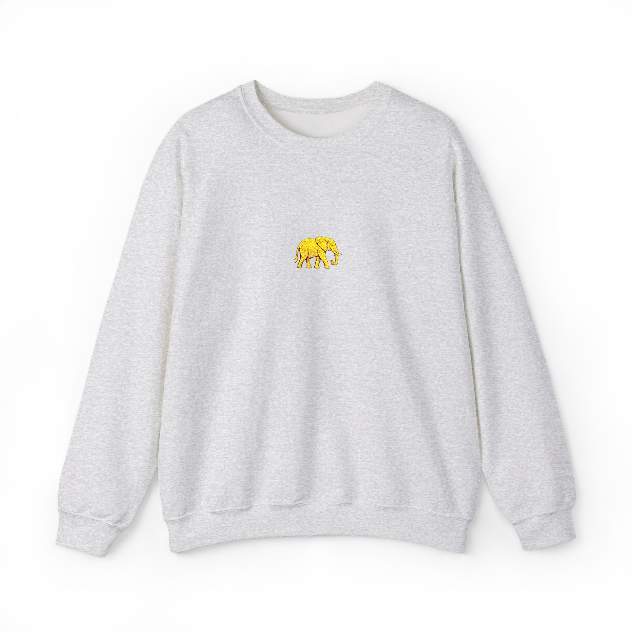 Elephant Embroidery Crewneck Sweatshirt