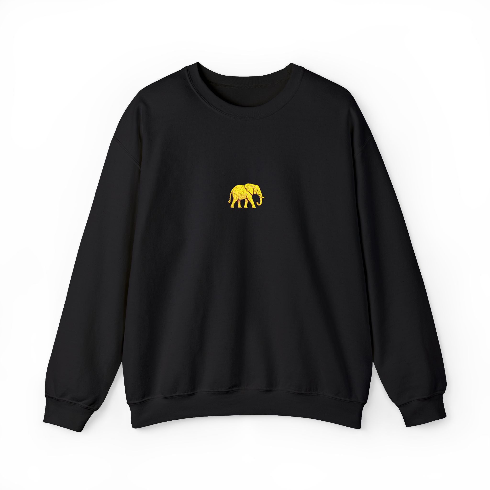 Elephant Embroidery Crewneck Sweatshirt