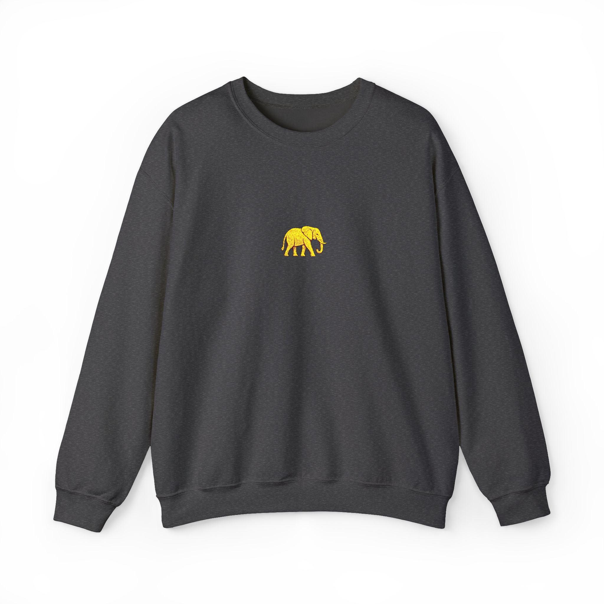 Elephant Embroidery Crewneck Sweatshirt