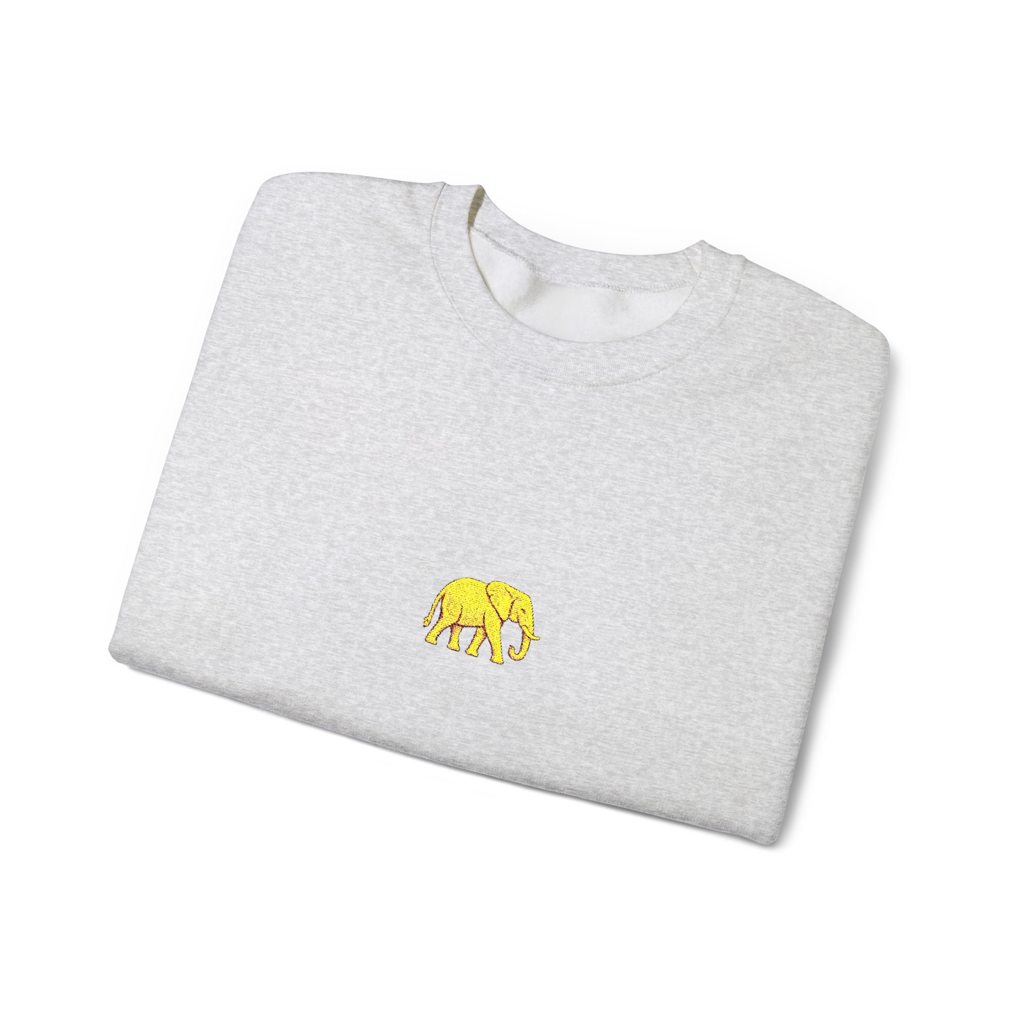 Elephant Embroidery Crewneck Sweatshirt
