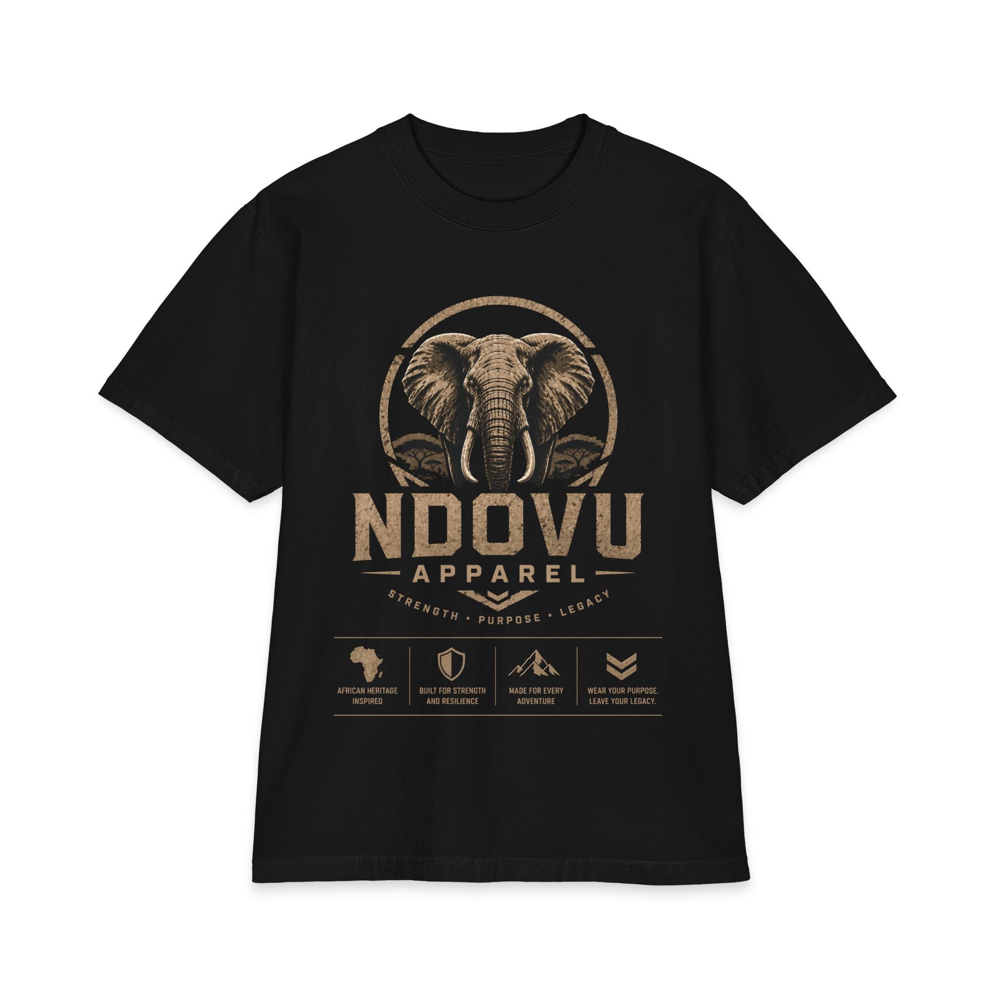 Elephant Logo T‑Shirt — Ndovu Apparel Graphic Tee