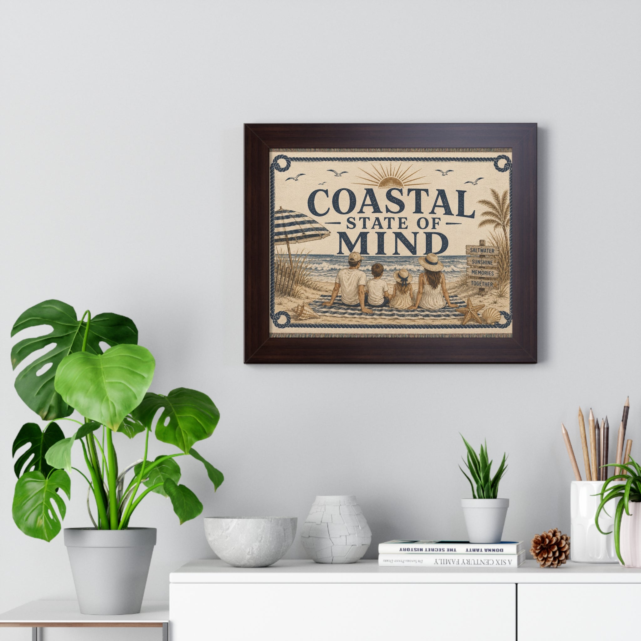 Coastal State of Mind Framed Poster