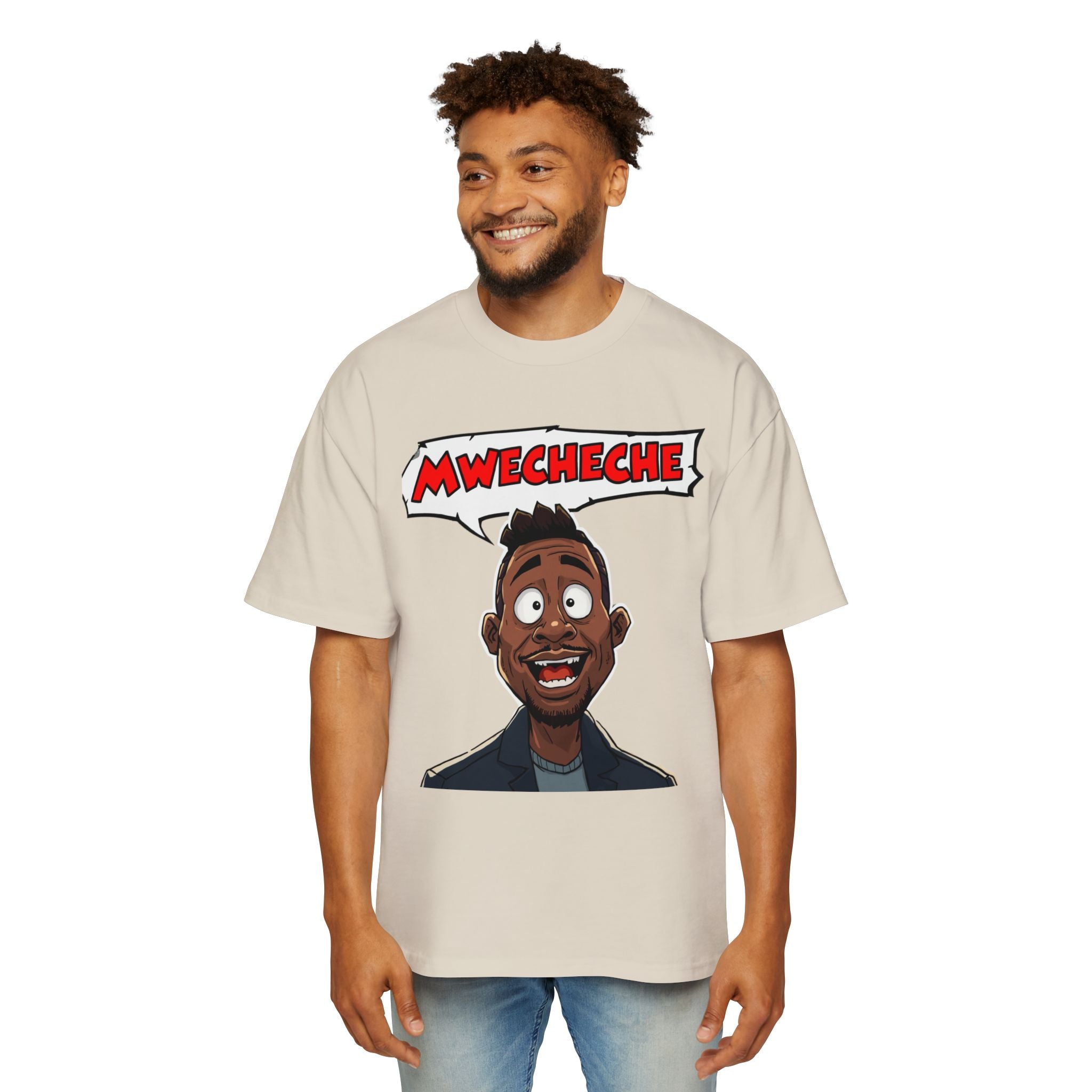 Mwecheche Cartoon Tee — Men’s Oversized Graphic T-Shirt