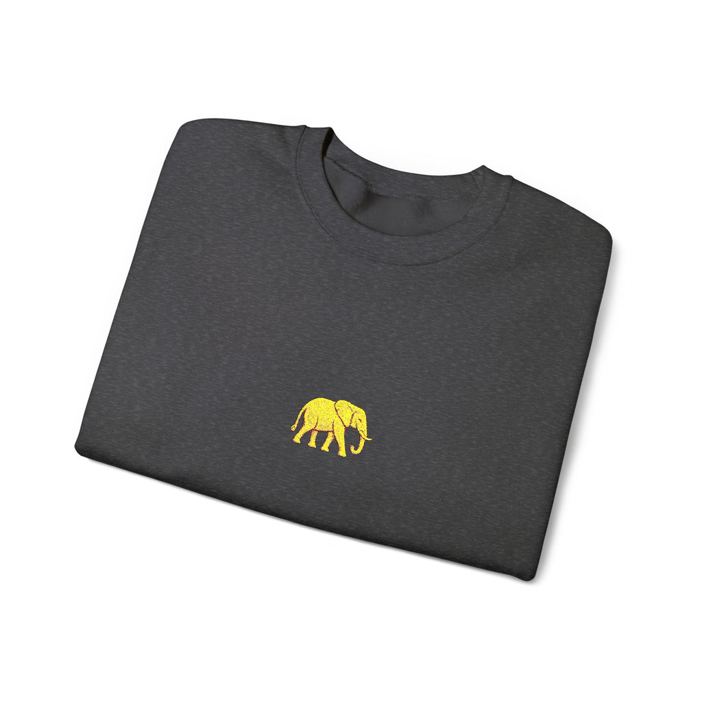 Elephant Embroidery Crewneck Sweatshirt