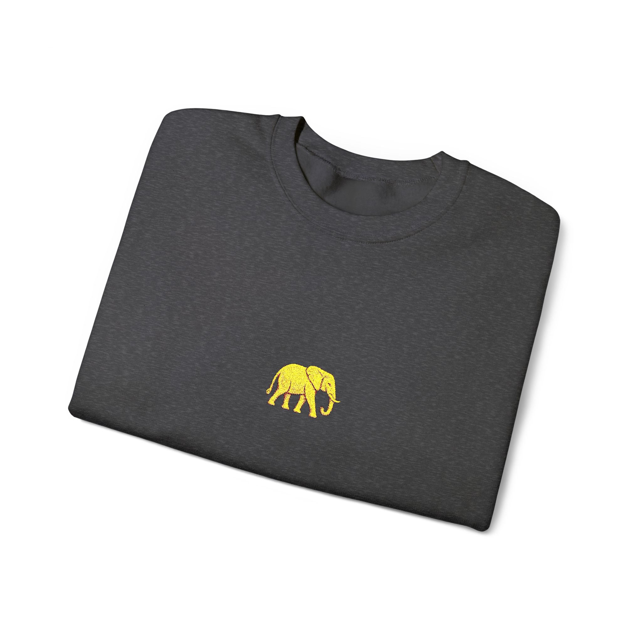 Elephant Embroidery Crewneck Sweatshirt