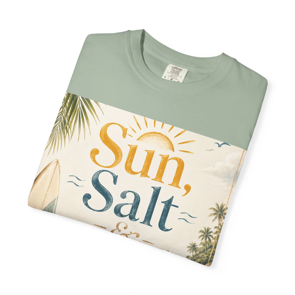 Sun, Salt & Sand Beach T-Shirt — Vintage Coastal Vacation Tee