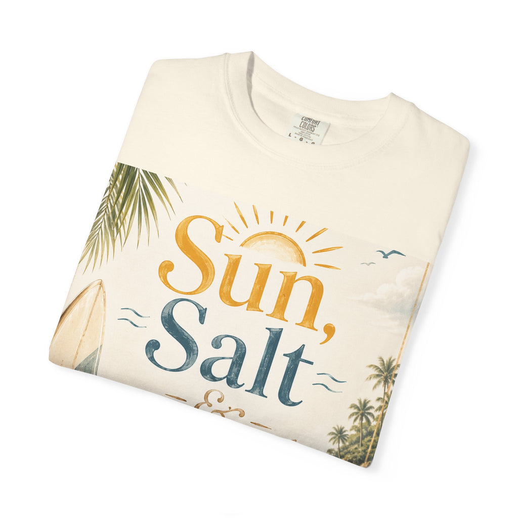 Sun, Salt & Sand Beach T-Shirt — Vintage Coastal Vacation Tee